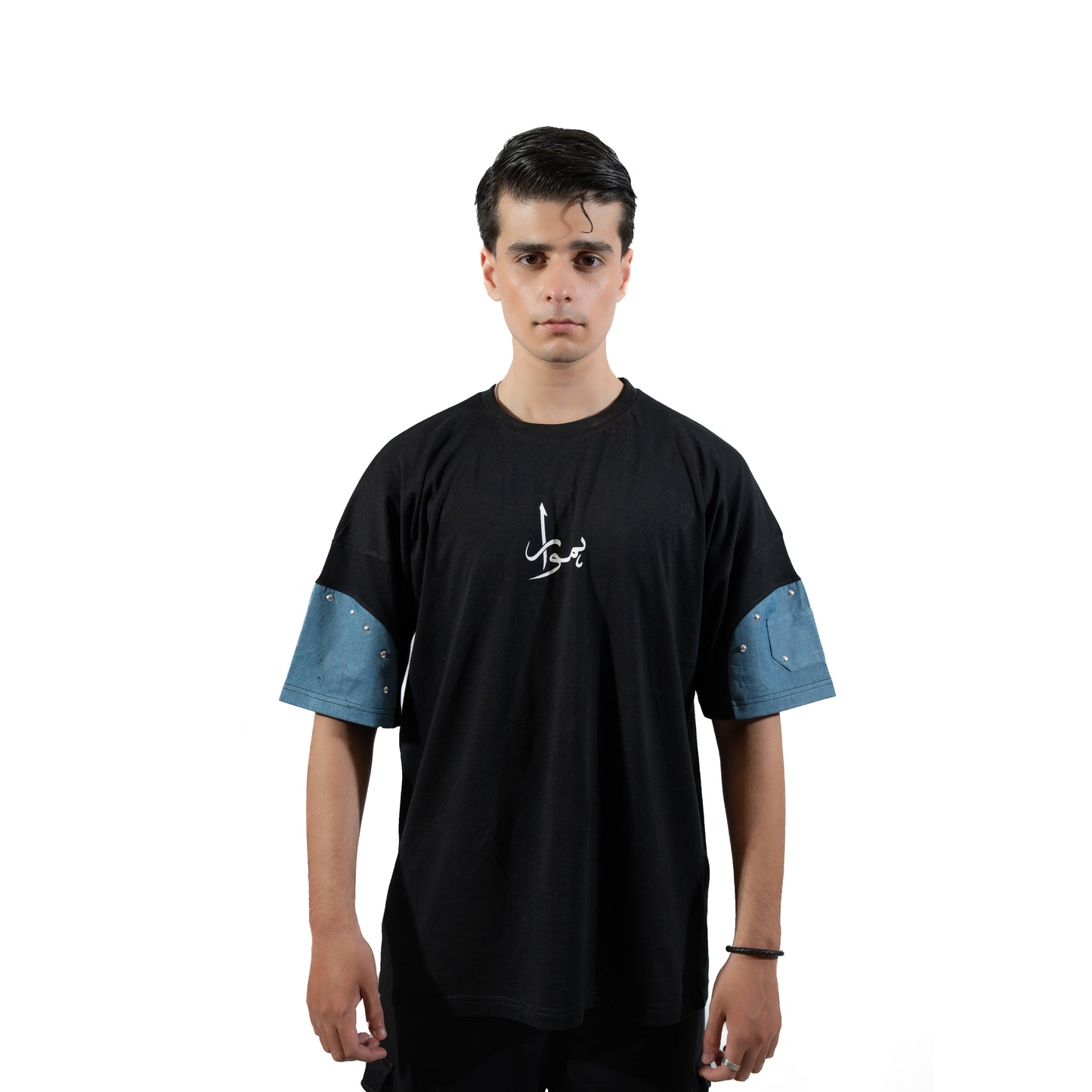 DOCKATS- Oversized Black Tee