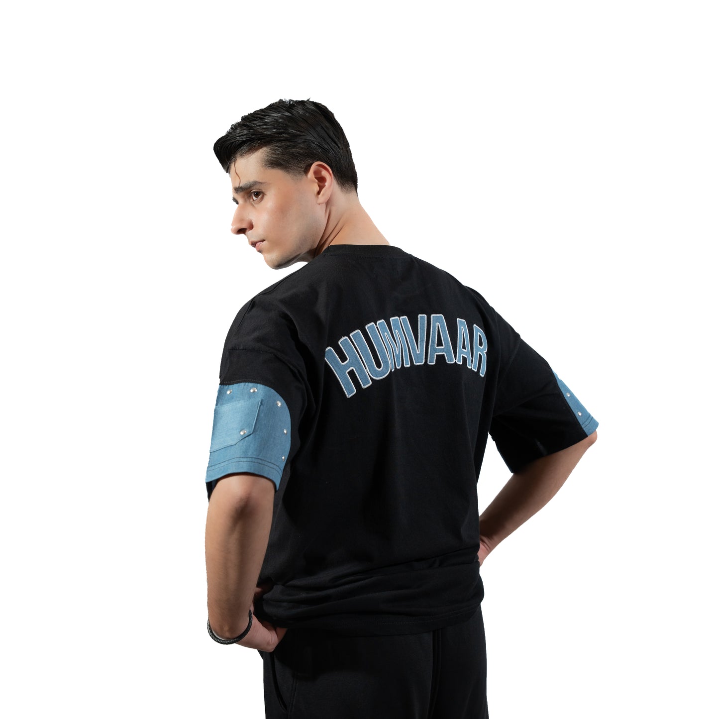 DOCKATS- Oversized Black Tee
