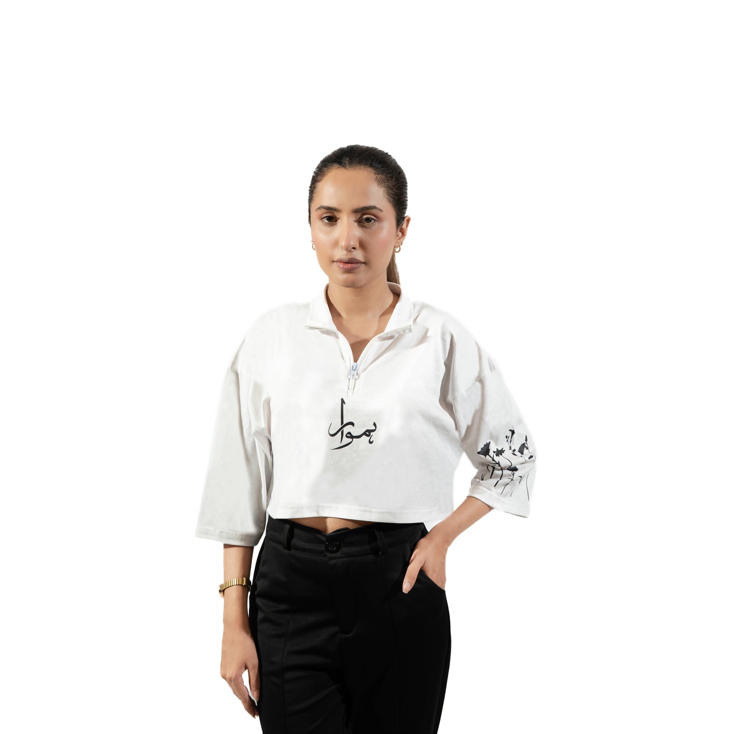 SAKEARUM- MOCK NECK CROP