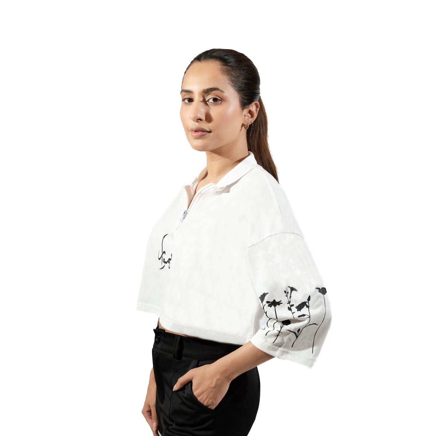 SAKEARUM- MOCK NECK CROP