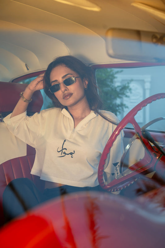 SAKEARUM- MOCK NECK CROP