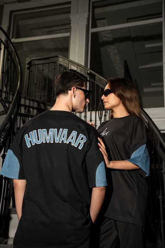 DOCKATS- Oversized Black Tee