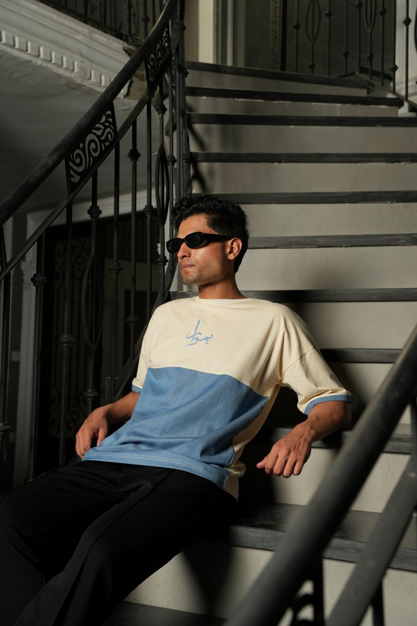 DENIVOX- Beige Oversize Tee